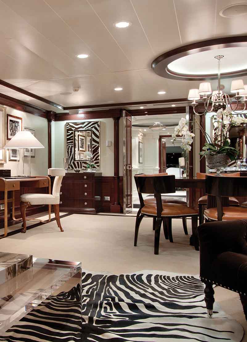 premium and luxurious suites on cruise ships